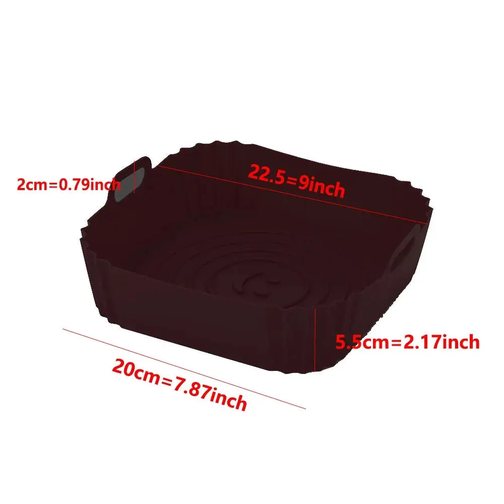Air Fryer Pan Liner | Reusable Silicone | Food Grade Nonstick | One Size