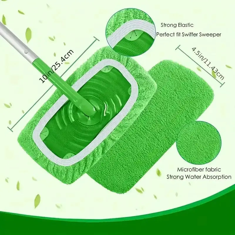 Reusable Mop Pads for Swiffer Sweeper Mops Washable Microfiber Mopping Cloth Refills for Surface/Hardwood Floor Cleaning from PriceLows™