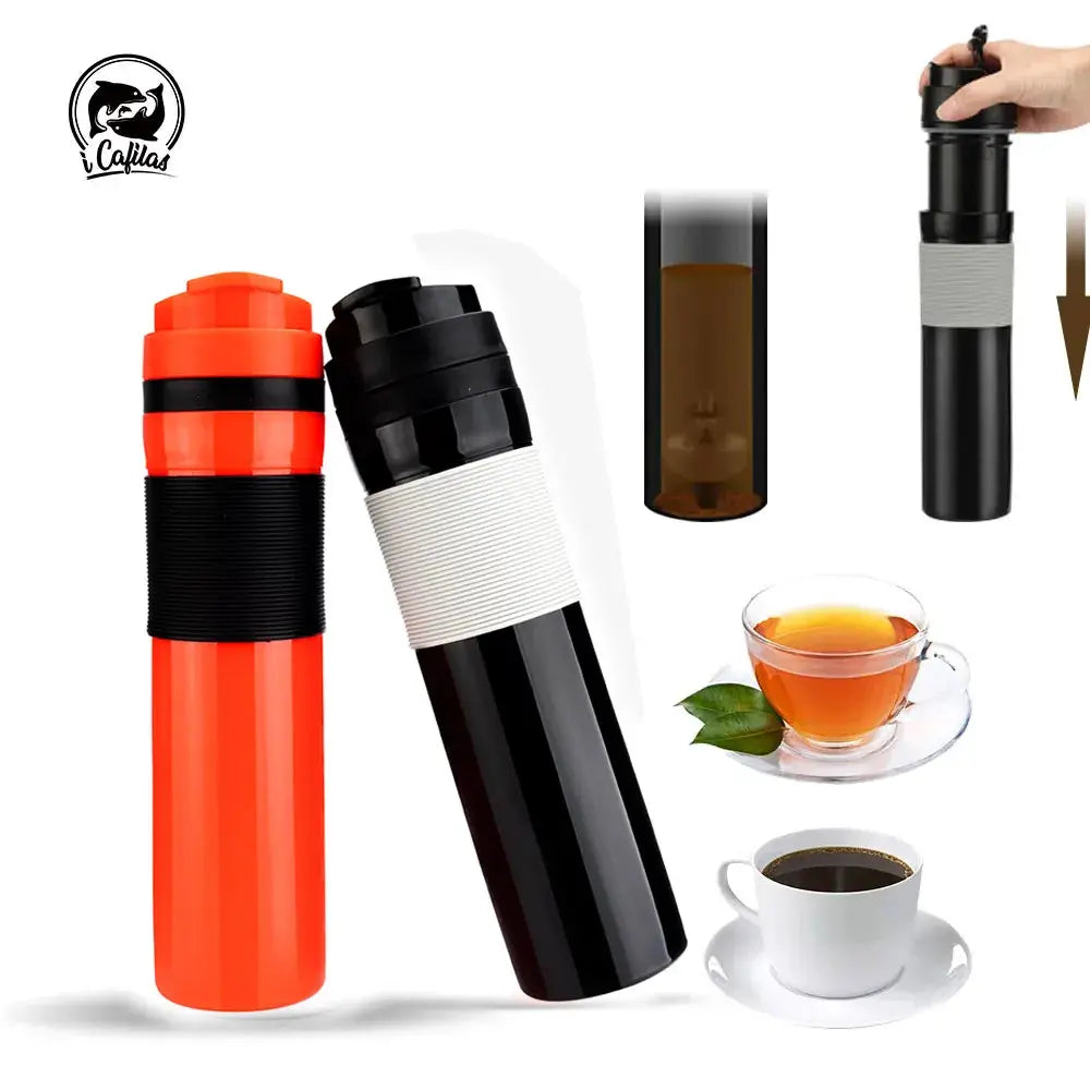 iCafilas 350ML Coffee Tea Portable French Press Coffee Maker Coffee Bottle Insulated Travel Mug Hand Pressure Coffee Pot For Car from PriceLows™