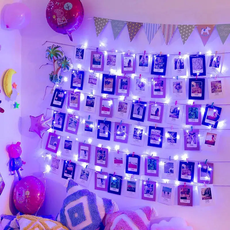 2M/5M/10M LED Photo Clip Lights String Fairy Lights Battery Box Garland Bedroom Home Party Photo Wall Wedding Christmas Decor from PriceLows™
