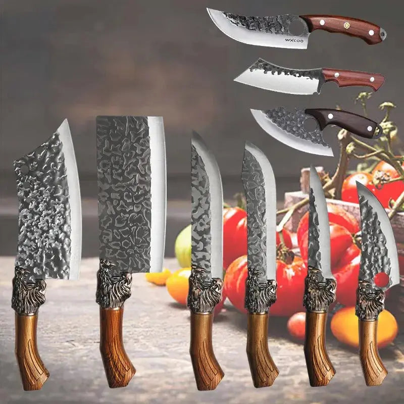 1-10PCS Stainless Steel Boning Knife Professional Kitchen Chef Butcher Utility Meat Cleaver Cooking Knife Household Tools from PriceLows™