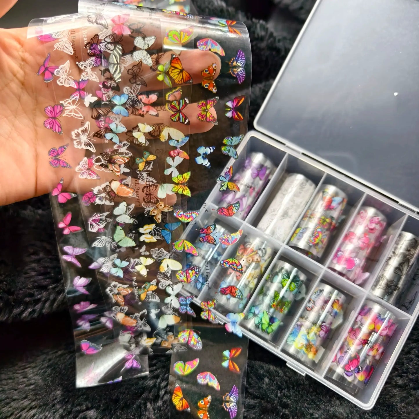 10Rolls Halloween Flower Plaid Angel Marble Bow Nail Foils Transfer Paper Nail Art Stickers Decal Nails Decoration from PriceLows™
