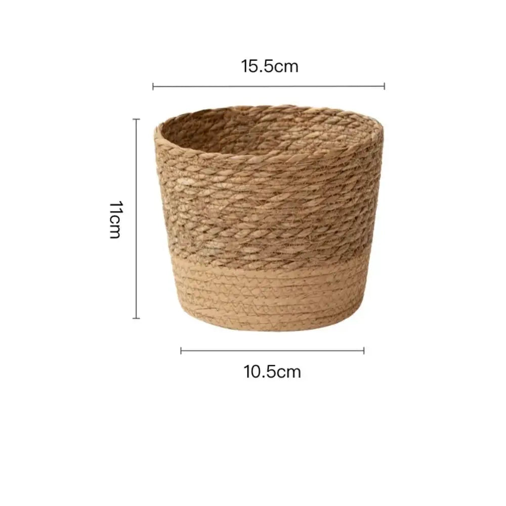 Fashion Rattan Woven Flower Pot Creative Flower Planters With Removable Legs Durable Hand Wove Plant Stand from PriceLows™