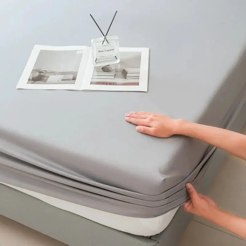 Waterproof Fitted Bed Sheet With 360 Elastic Band Mattress protector Cover Bedspreads for Single Double King Queen Size Bedsheet from PriceLows™