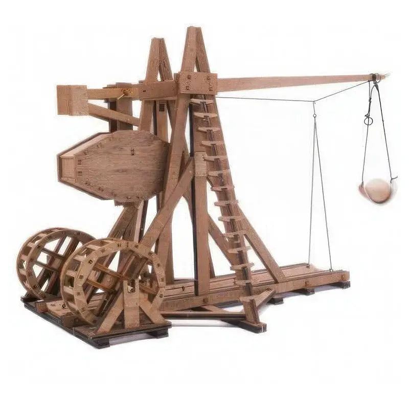 Ancient Catapult Building Kit - Wooden Tripod Trebuchet Model, DIY Historical Siege Engine for Adult Collection from PriceLows™