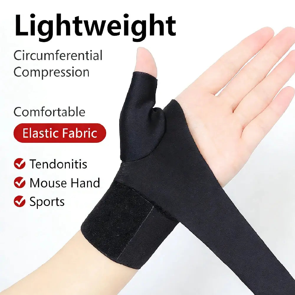 Thumb Wrist Support Brace | Adjustable Knit Liner | For Arthritis Tendonitis Pain Rel