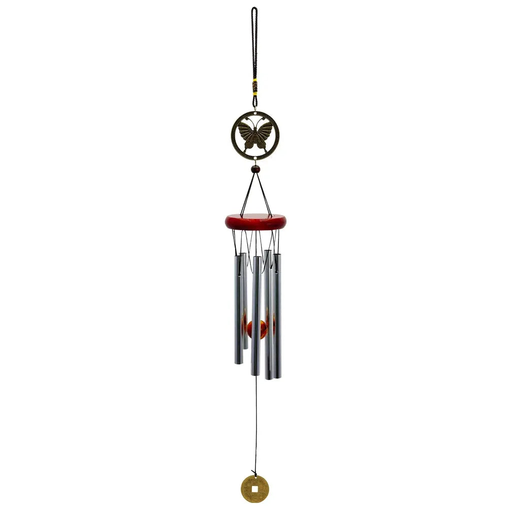 Musical Wind Chime 5 Bronze Aluminum Tubes Creative Gift for Room Outdoor GardenDecor Butterfly Owl Charms Hanging Chimes Decors from PriceLows™