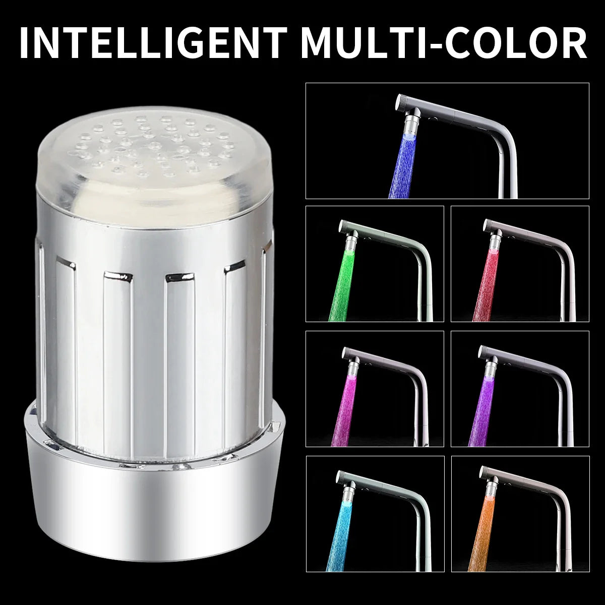 LED Faucet Aerator | Temperature Sensitive | 7 Color Change | Universal Fit