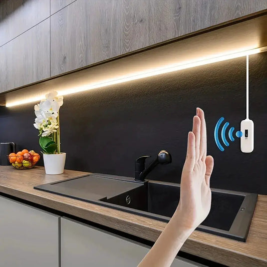1M DC 5V Night Lights Lamp USB Gesture Sensor Dimmable 60 LEDs/m Strip Lights TV Backlight Kitchen Hand Sweep Waving Tape Diode from PriceLows™