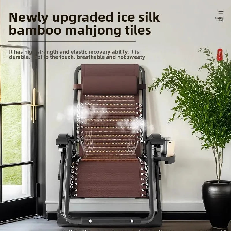 Lounge Chair Folding | Stainless Steel Frame | Recliner | One Size