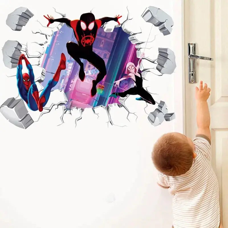 3D Avengers Wall Sticker | Size 40x60 cm | Colorful PVC | One Size