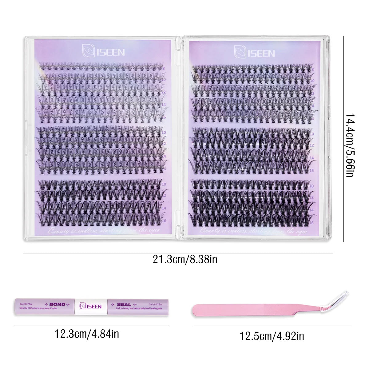 Lash Clusters Kit | 8 To 16Mm C Curl | Wispy Natural Set