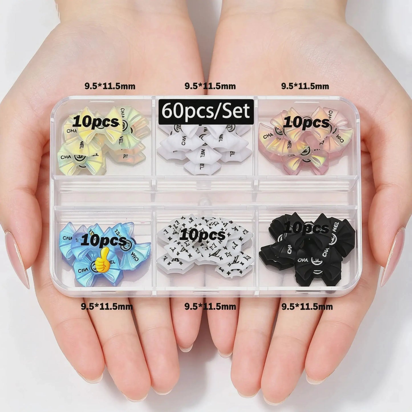 30/60pcs/Box 3D Luxury Metal Nail Art Decorations Alloy Shiny Rhinestones Pearl Gems Zircon Diamond Charms DIY Nail Accessories from PriceLows™