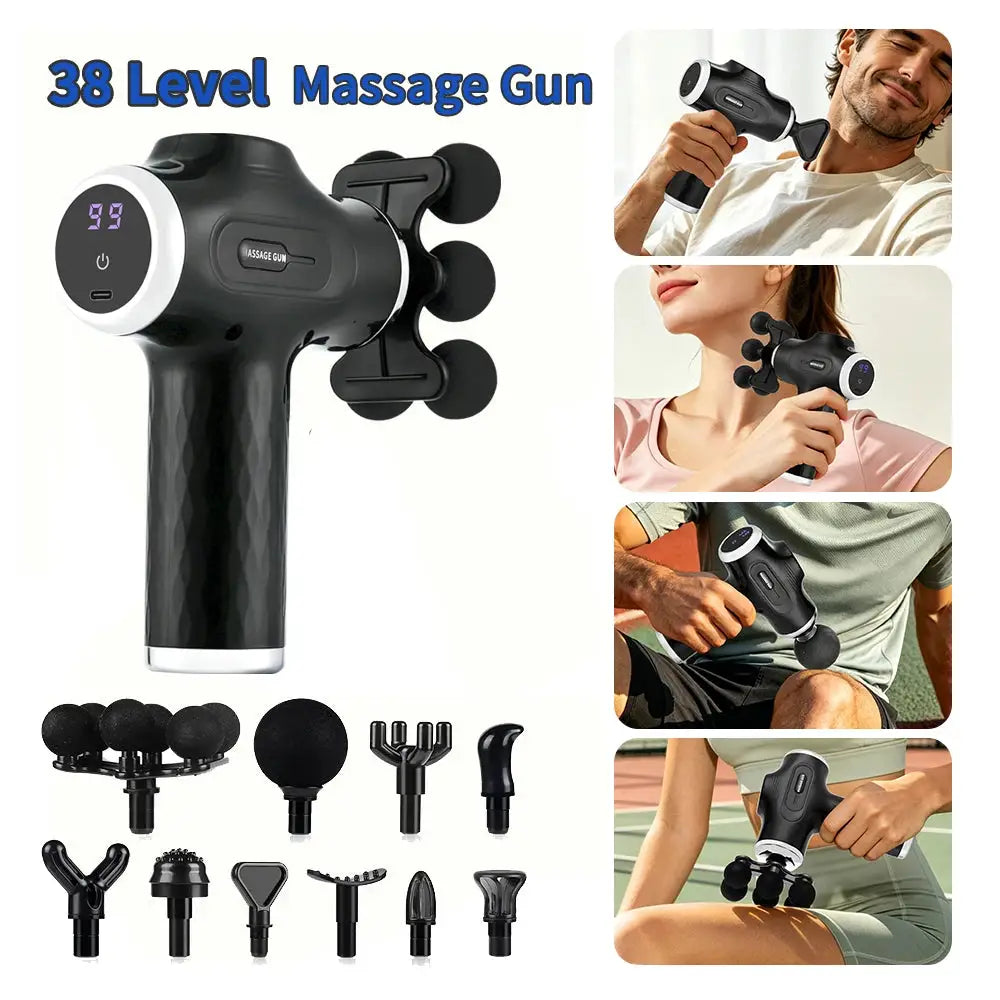 Mini Massage Gun | Wireless | 38 Speed Levels | Percussion Massager