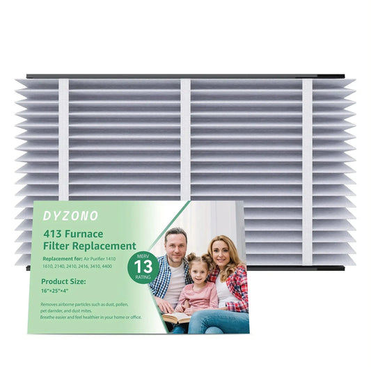 Premium 16x25x4 Whole House Air Filter – MERV 13 Rated for Enhanced Indoor Air Quality, Compatible with Standard 16x25x4 HVAC Systems, Single Pack for Home Comfort and Allergy Support from PriceLows™