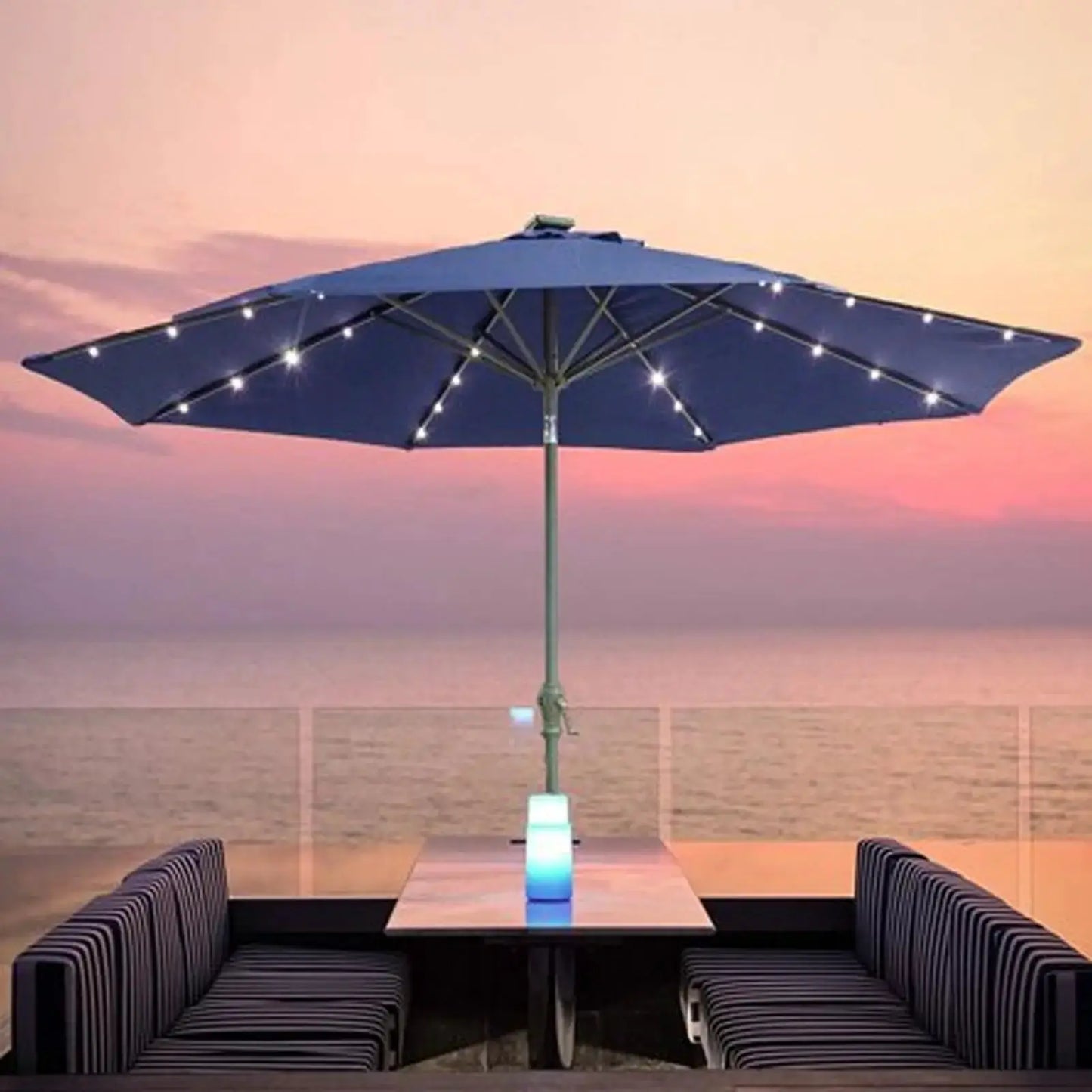 Solar Umbrella Light | 8 Brightness Modes | Waterproof | Outdoor