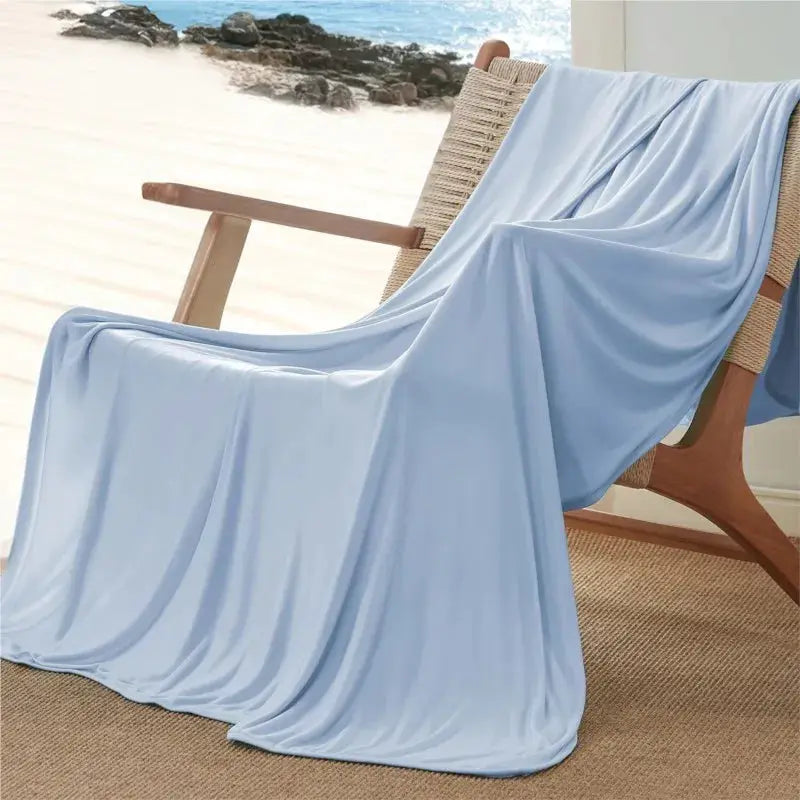Summer Cooling Blanket | Ice Silk Texture | Lightweight Breathable | Adult Size