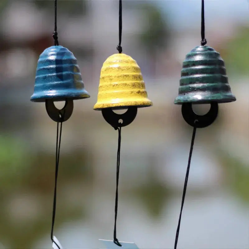 Japanese Wind Chimes Cast Iron Wind Bells Hanging Pendant Feng Shui Good Luck Temple Wind Bells Outdoor Home Garden Decoration from PriceLows™