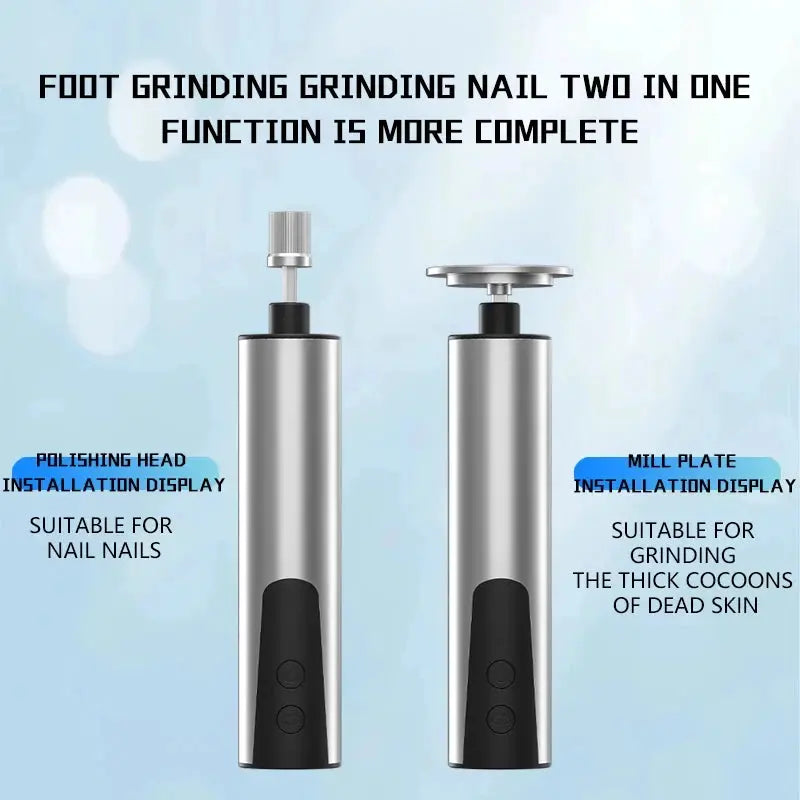Foot Care File Electric Foot Callus Remover Leg Heels Remove Dead Skin Pedicure Tool Set and Replacement Sandpaper from PriceLows™