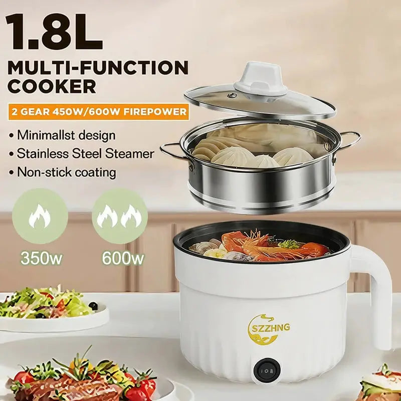 Rice Cooker | 1.8L Capacity | With Steamer | Mini Size