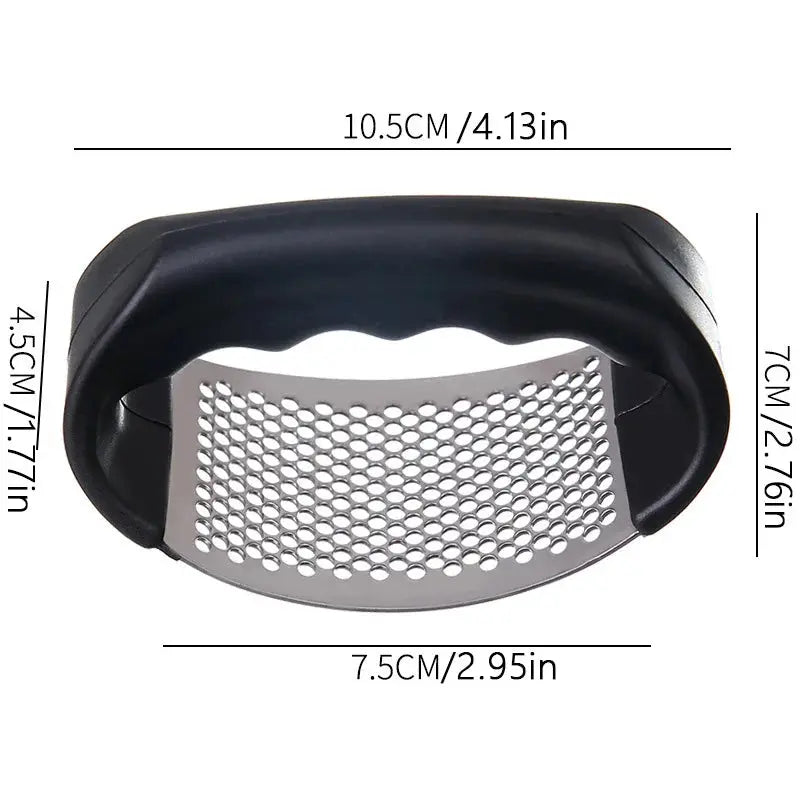 Garlic Press and Mincer, Heavy Duty Stainless Steel with Soft Handle, Effortless Garlic Crusher for Minced Garlic and Paste from PriceLows™