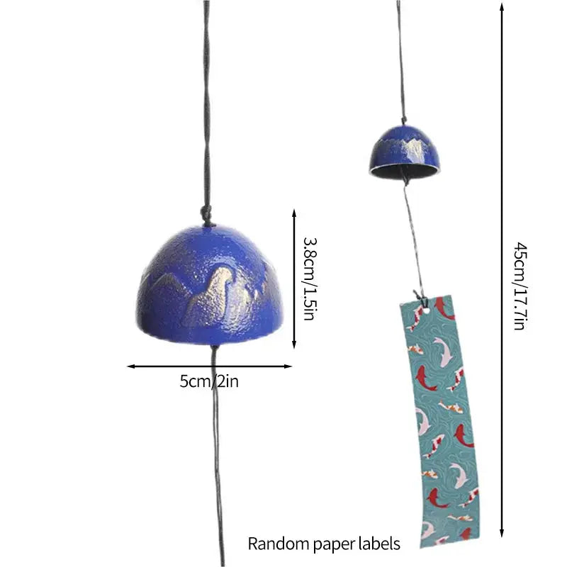 Japanese Wind Chimes Cast Iron Feng Shui Wind Bells Good Luck Hanging Pendant Indoor Outdoor Temple Home Garden Decoration from PriceLows™