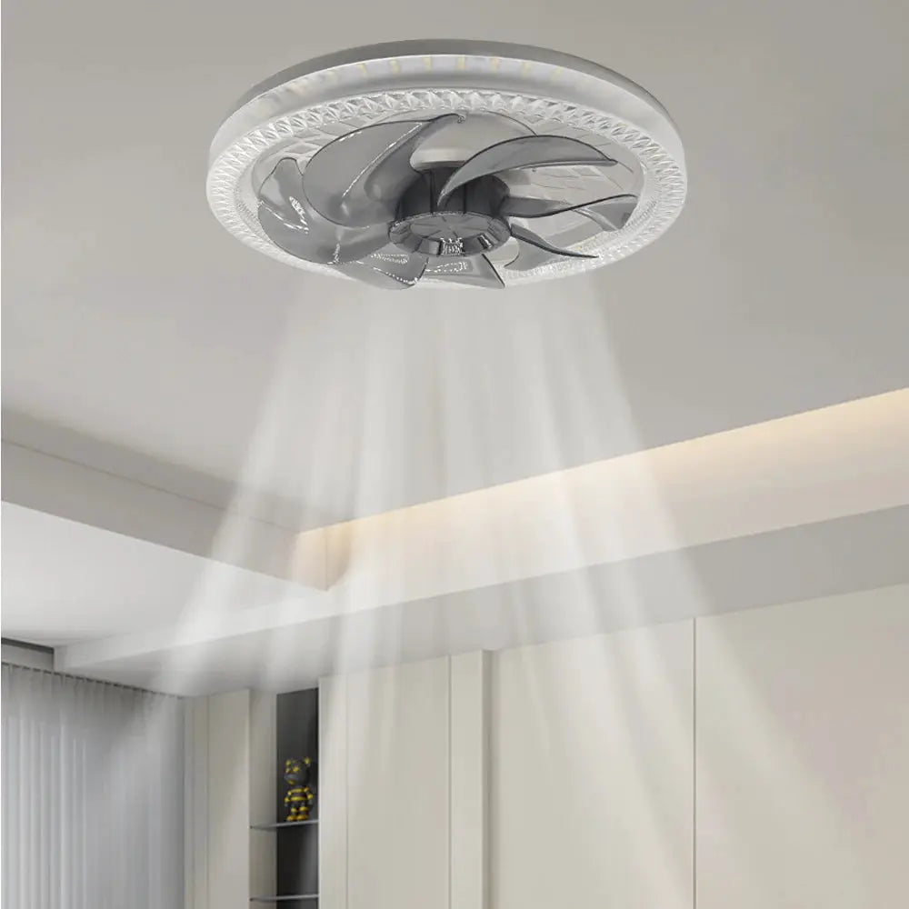 LED Ceiling Fan Light | Remote Control | E27 Socket Base | 3 Color Dimming