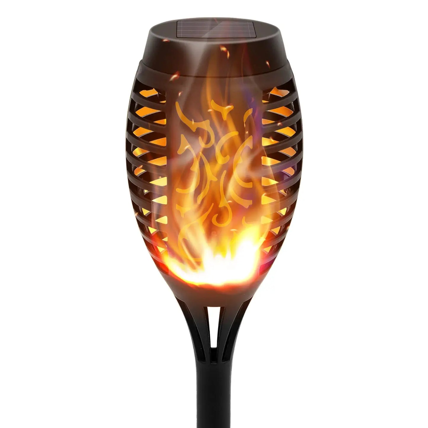 6Pack Solar Lights Outdoor Powered LED Flickering Flame Light Waterproof Orange for Garden Decor Outside Patio Pathway Yard from PriceLows™