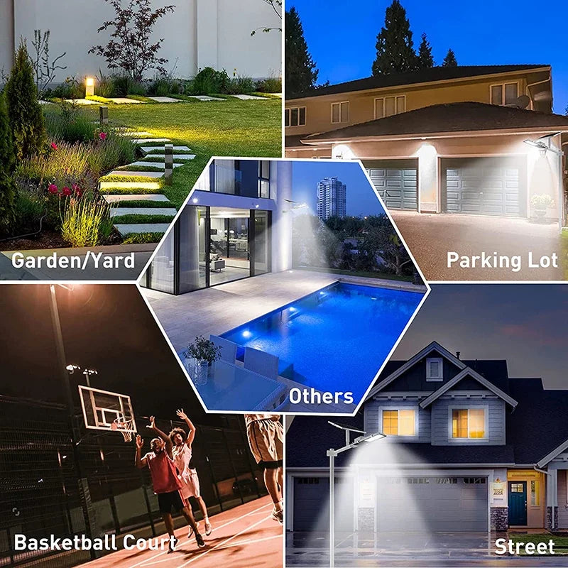 200W Powerful Solar Light Outdoor Solar Street Light 6000mah Waterproof Automatic Dusk to Dawn Street Light For Garage Garden from PriceLows™
