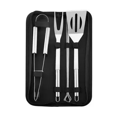 Barbecue Tool Set | Stainless Steel | 9-12 Piece Set | Cloth Bag Included