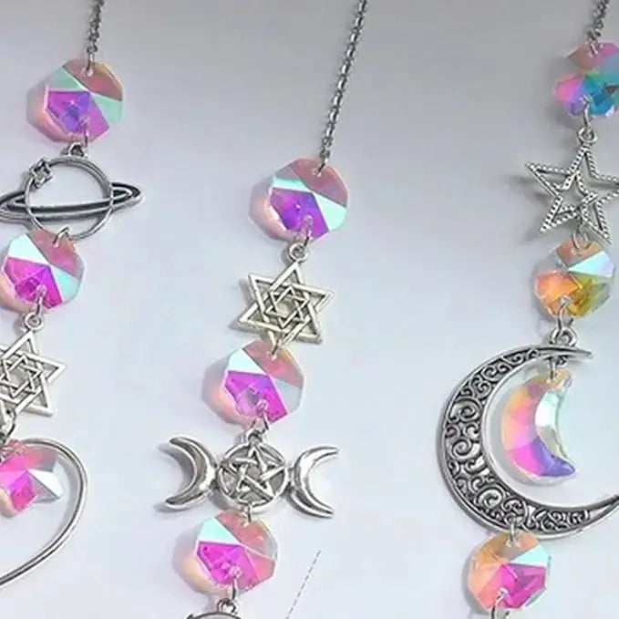 Crystal Wind Chime Rainbow Maker Sun Catcher Dream Catcher Pendant Home Garden Decor Wind Chime, Holiday, Festival, Home Decor, from PriceLows™