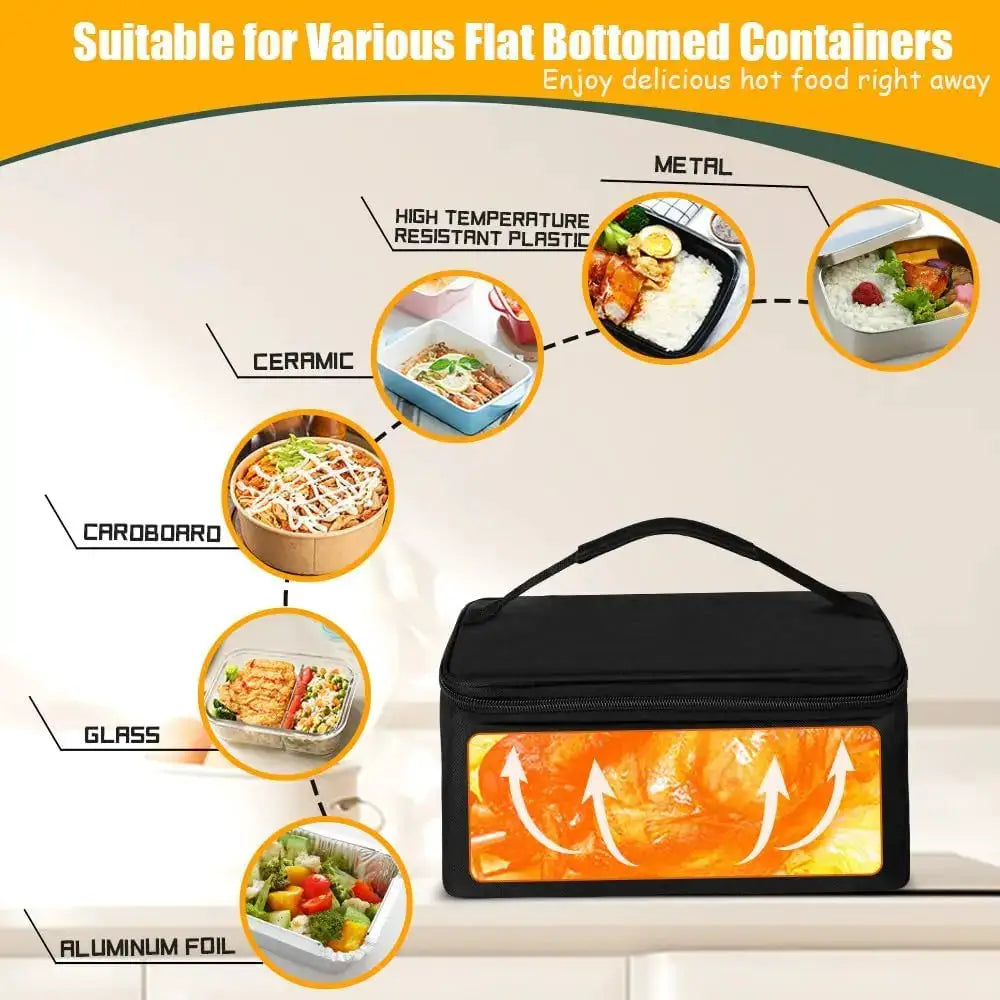 2026 New Portable Oven 100W Food Heater, Adult Electric Lunch Box Food Heater from PriceLows™
