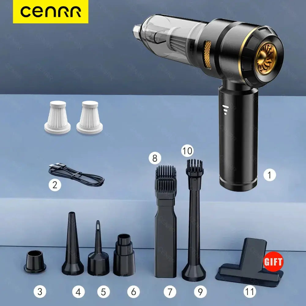 Car Vacuum Cleaner | Wireless Handheld | Battery Powered | Compact Size