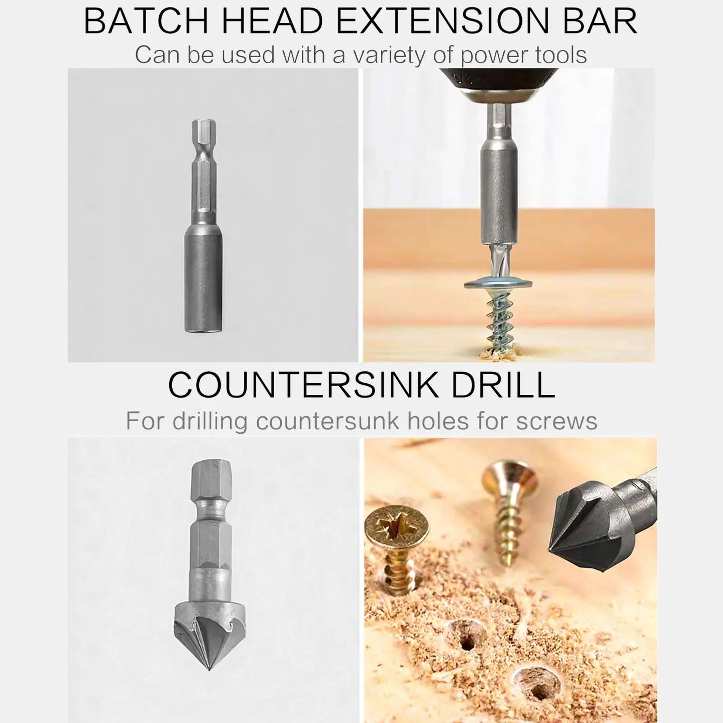 111 Pcs Tool Set Multifunctional Woodworking Tools Twist Drill Batch Screwdriver Woodworking Drill Flat Drill Hole Opener Set from PriceLows™