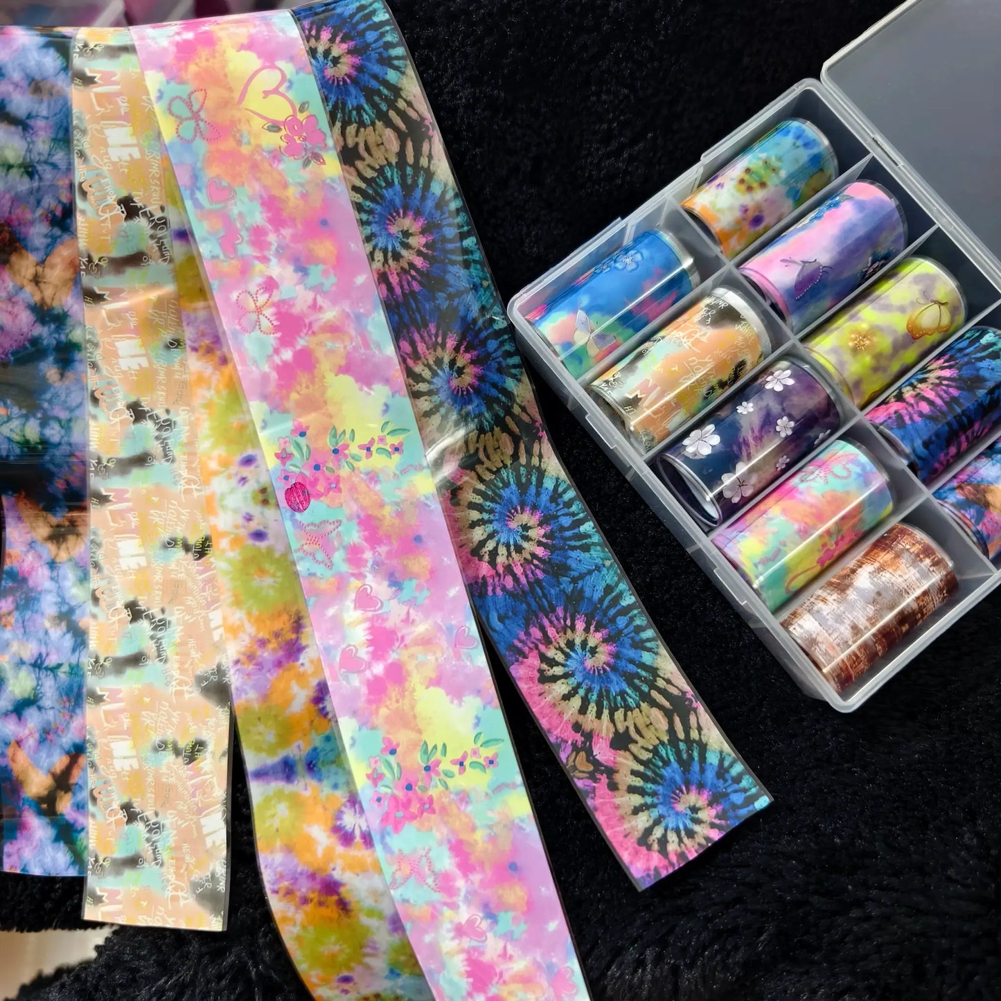 10Rolls Halloween Flower Plaid Angel Marble Bow Nail Foils Transfer Paper Nail Art Stickers Decal Nails Decoration from PriceLows™