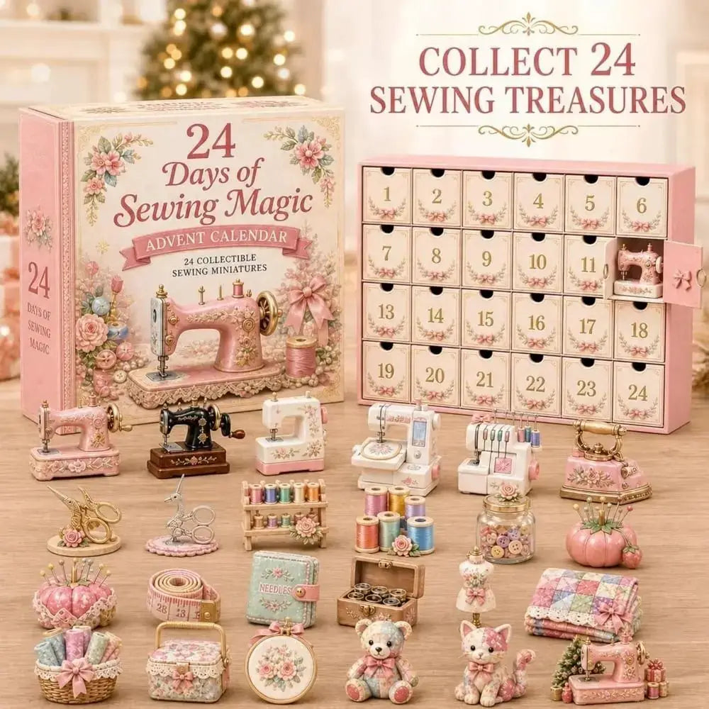 Christmas Advent Calendar | Angel Theme | 24 Day Pockets | Pink Acrylic