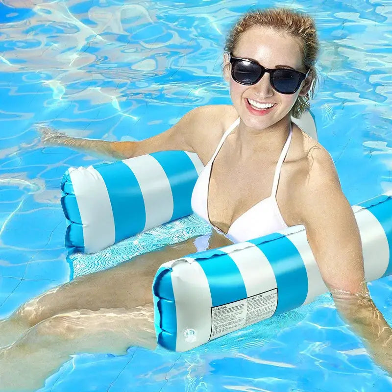 Pool Hammock Float | 4-in-1 Inflatable | Saddle Lounge Hammock Drifter | 1 Pack