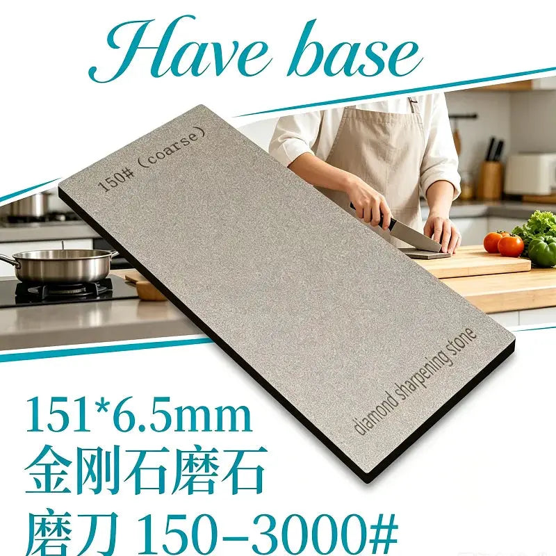 Diamond Sharpening Stone | Grit 80 To 3000 | Non Slip Base | Size 230x80mm
