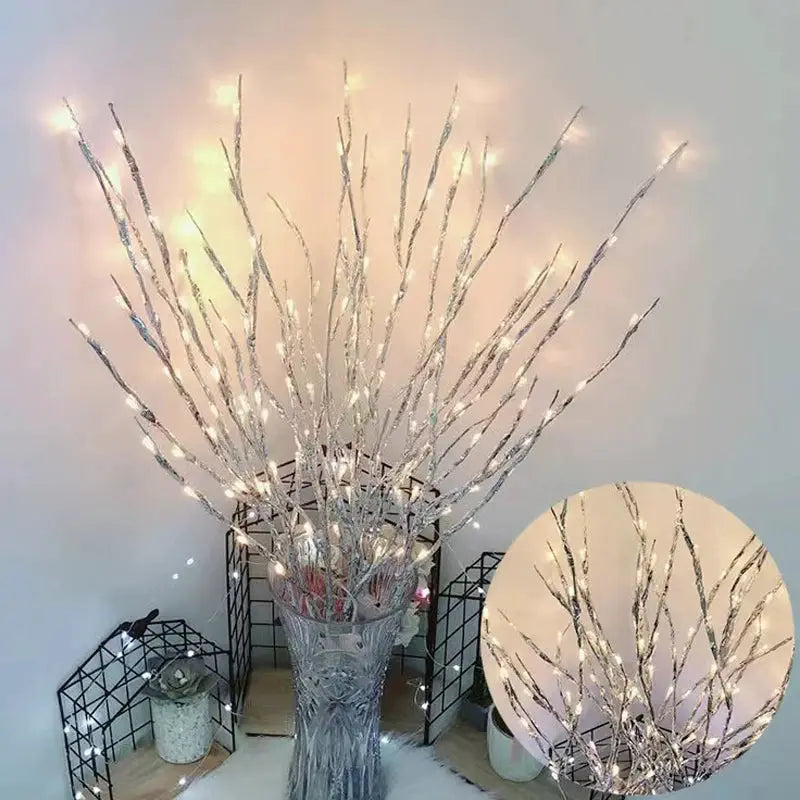 LED Christmas Tree Branch Lights Battery Operated Bendable Twig Branch Lights For Home Indoor Vase Holiday Festival Decoration from PriceLows™