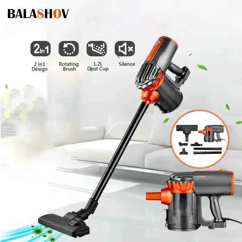 Corded Vacuum Cleaner | 600W Power | 16KPa Suction | 1-2L Dust Box