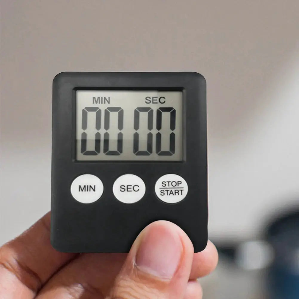 10-1PC Mini Electronic Timer Stopwatch LCD Display for Sports Exercise Baking Cooking Digital Timer Multi-Function Kitchen Timer from PriceLows™