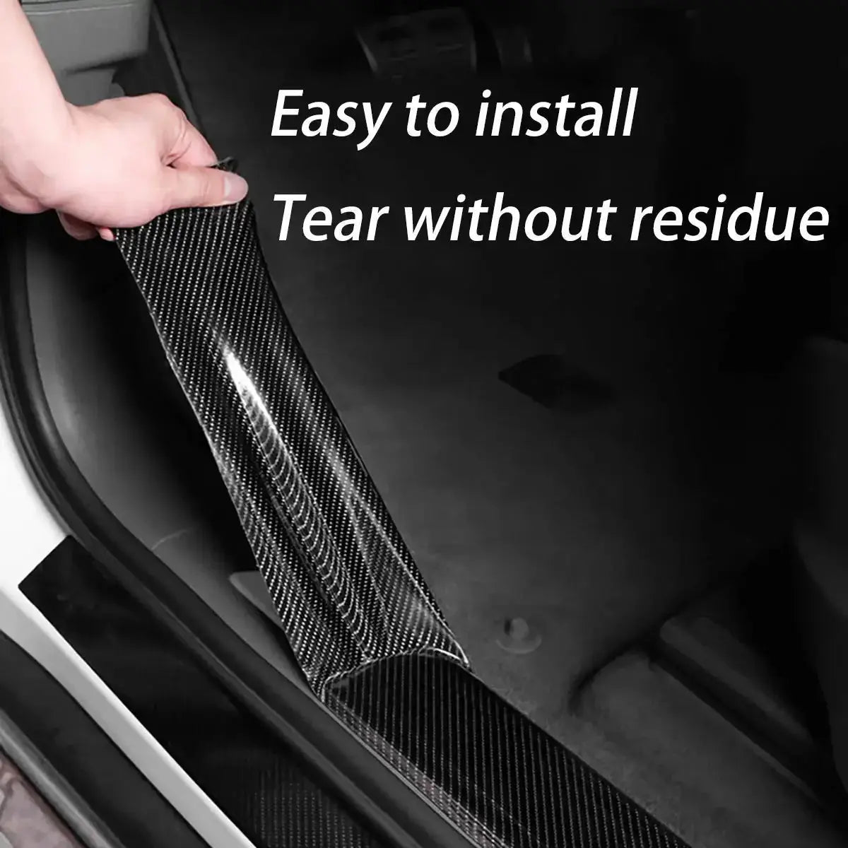 1-10m Nano Carbon Fiber Car 3D Tape Sticker Wrap Door Mirror Paste Protector Strip DIY Protection Film Waterproof Adhesive Vinyl from PriceLows™