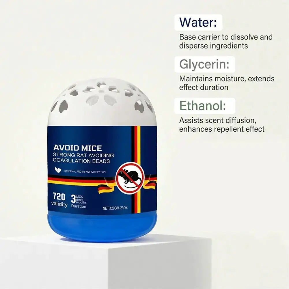 Powerful Rodent Repellent Beads 720 Days Long Lasting Mouse Repellent Pest Control Rat Deterrent Safe for Home Garage Use from PriceLows™