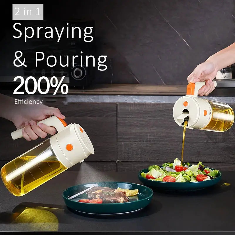 Oil Dispenser | 500ml Capacity | LFGB Certified Borosilicate Glass | Barbecue