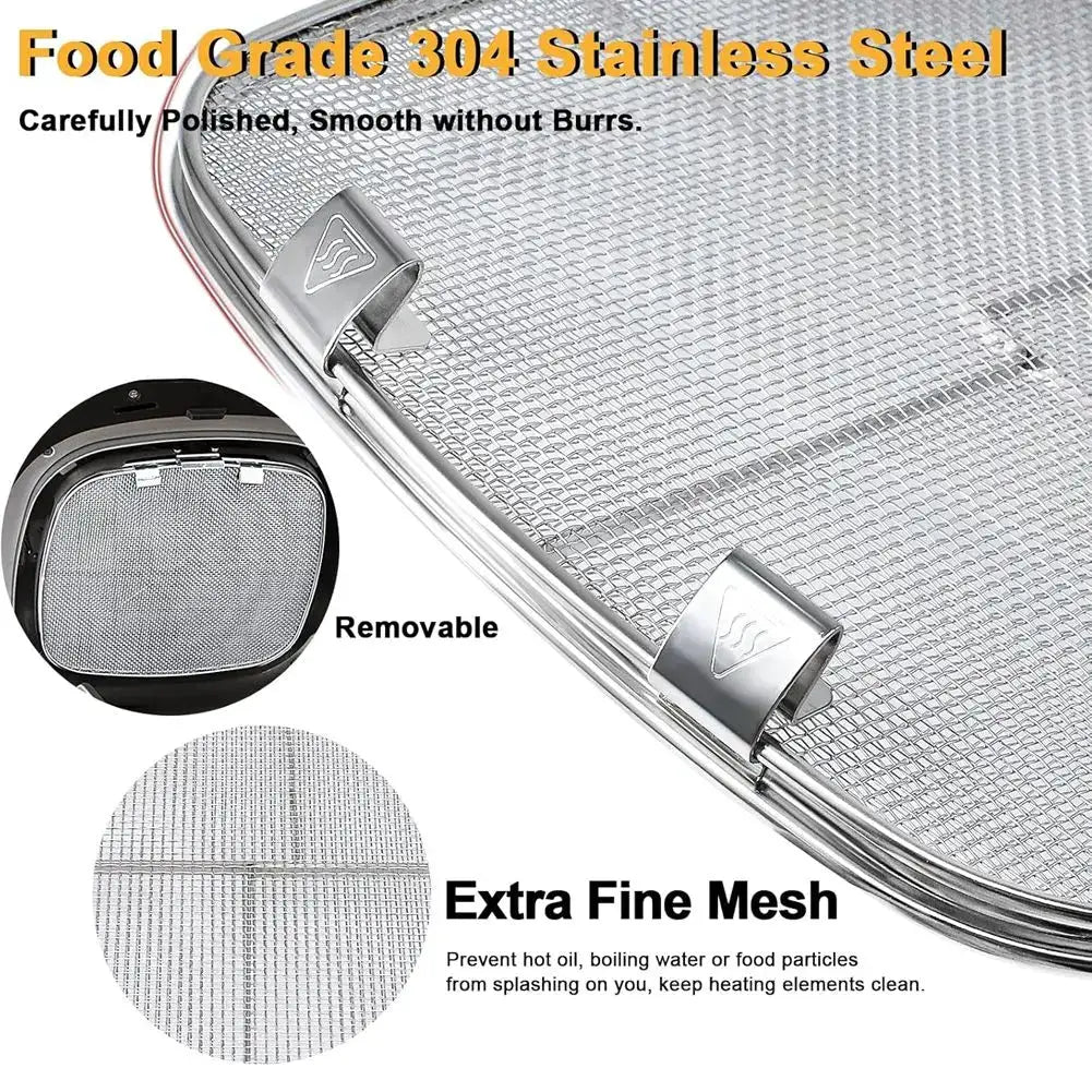 Ninja Foodi Splatter Shield | Stainless | Grill Plate | AG301 AG400 AG300 IG350Q