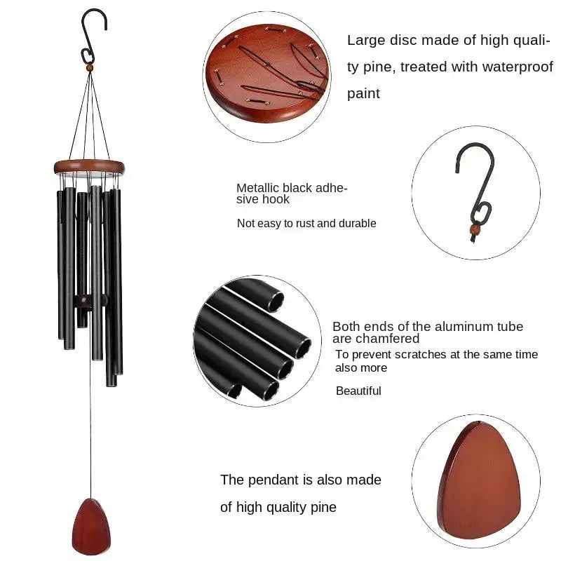 Music Wind Chime Classic Metal Wind Chime Aluminum Tube Commemorative Wind Chime Home Outdoor Festival Gift Decoration Iron Art from PriceLows™