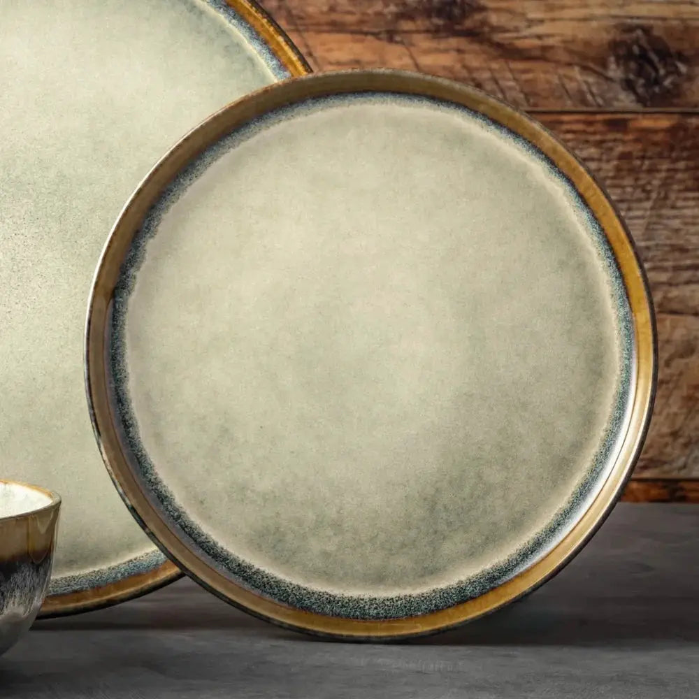 Ceramic Round Salad Plate Dishwasher Safe Microwave Safe Durable Rustic Dinnerware Perfect For Serving Appetizers Side Dishes from PriceLows™