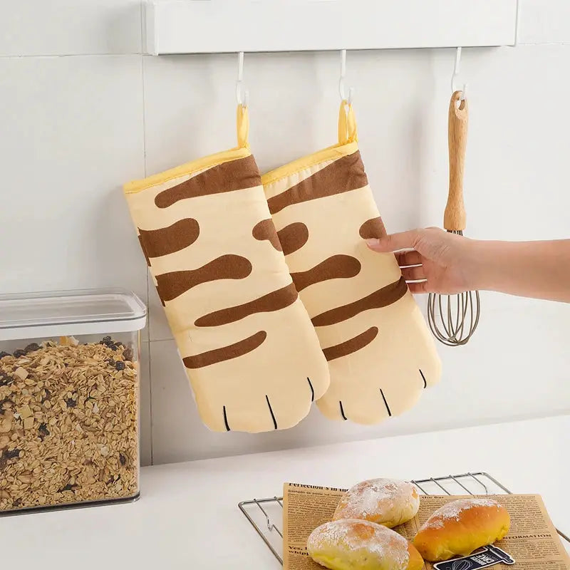 Microwave Gloves | Heat Resistant | Cat Paw Design | One Size