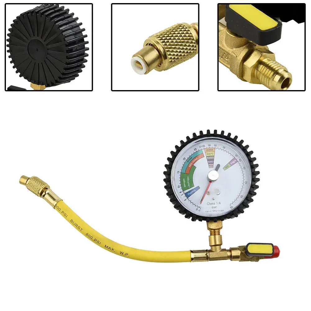 Air-Conditioner Nitrogen Pressure Tester Regulator For R134a R22 R407C R410A Pressure Gauges HVAC Systems Cold Test Table Tools from PriceLows™