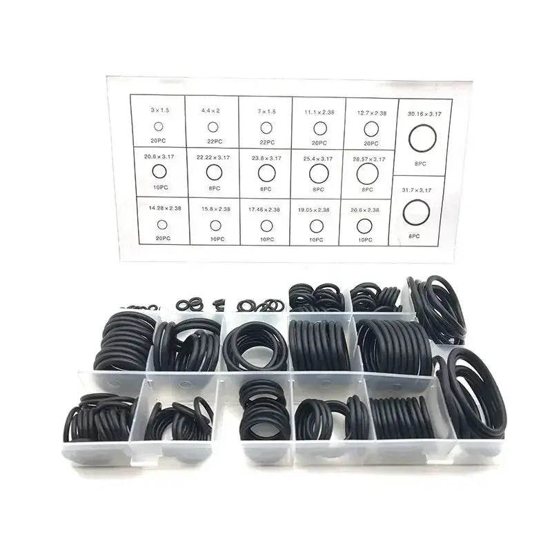 O Rings VMQ NBR 1.5/1.8/1.9/2.4/3.1mm Sealing Gaskets O-Ring Silicone Washer Rubber Oring Set Assortment Kit Set Box Ring from PriceLows™